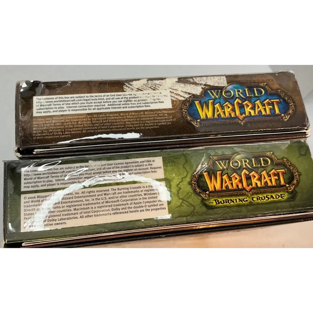 Blizzard World of Warcraft Burning Crusade PC Big Box Game Lot Vintage 2000s